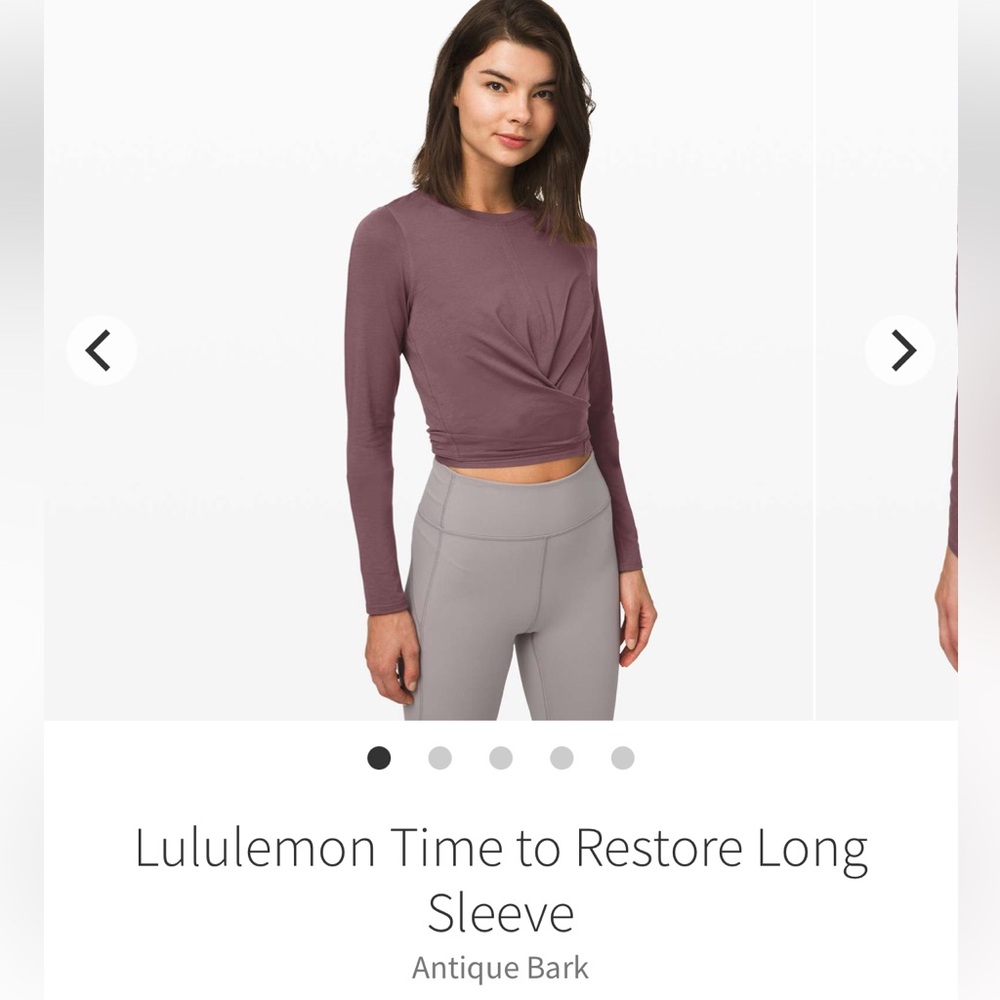Lululemon Time To Restore Long Sleeve